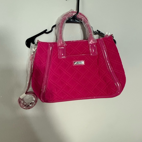 Vera Bradley Handbags - Vera Bradley Pink Quilted Shoulder Bag with Structured Design
